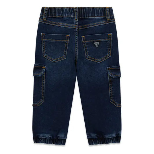 GUESS KIDS KNIT DENIM CARGO PANTS