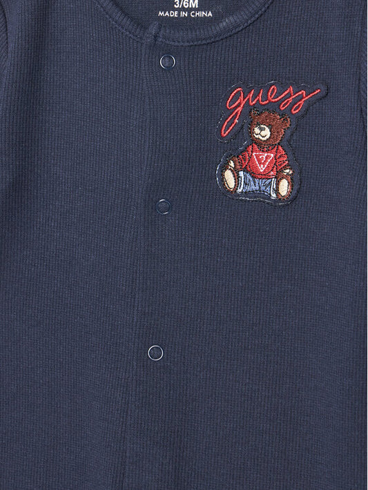GUESS BABY HAT & OVERALL SET