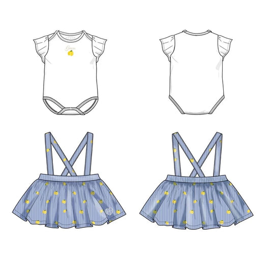 GUESS KIDS SET BODY & POPLIN SKIRTALL