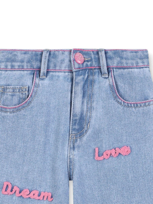BILLIEBLUSH GIRLS JEAN WITH WRITING