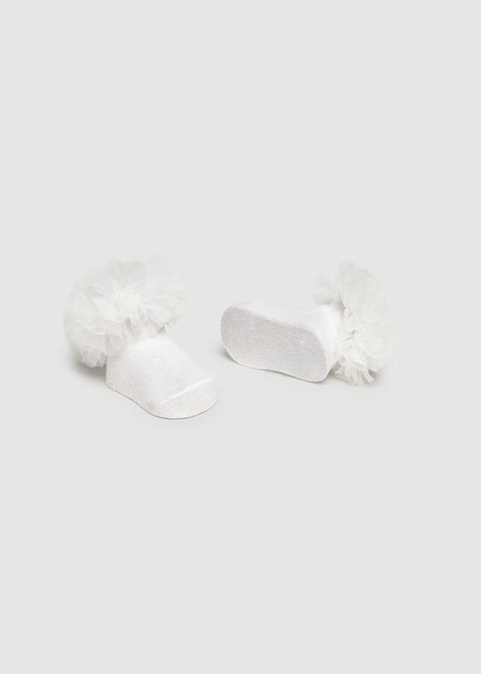 MAYORAL NEWBORN HEADBAND AND SOCKS SET
