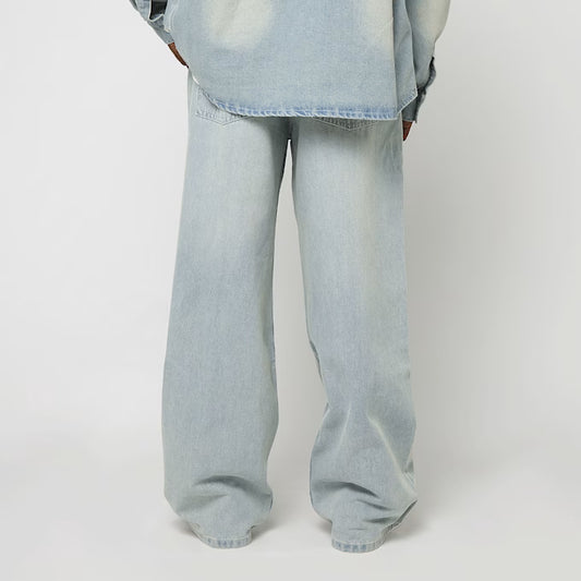 KARK KANI OG K WASHED WESTERN BAGGY JEANS