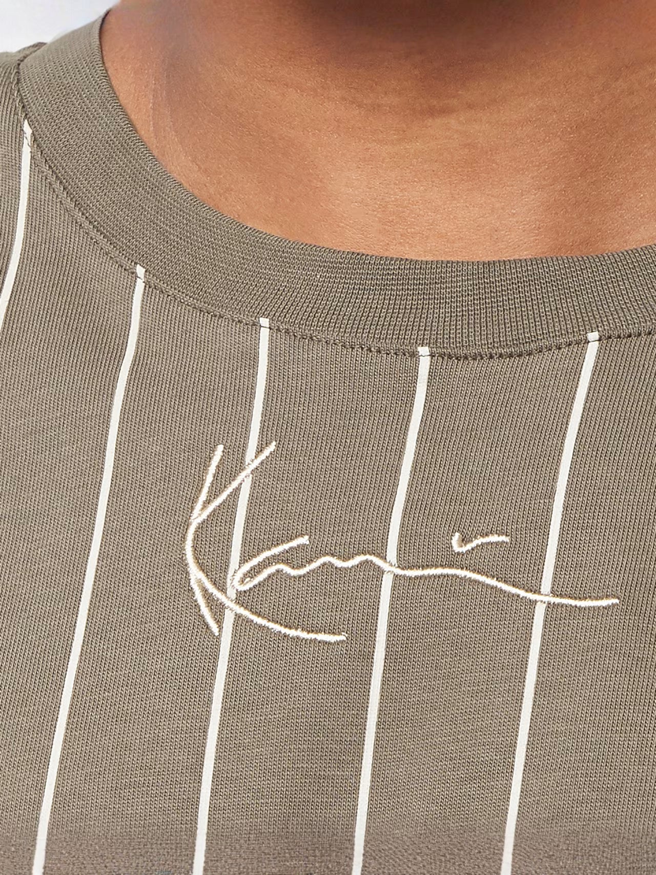 KARL KANI PINSTRIPE T SHIRT