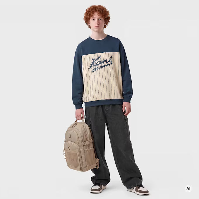 KARL KANI KIDS VARSITY PINSTRIPE SWEATSHIRT