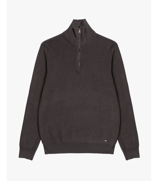 GIANNI LUPO KNITTED HALF ZIP SWEATER