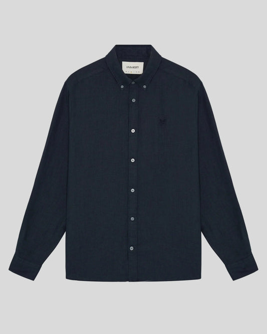 LYLE & SCOTT LINEN BUTTON DOWN SHIRT