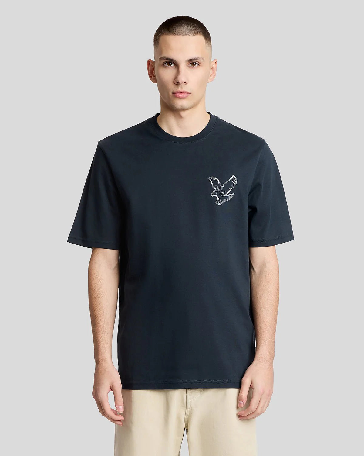 LYLE & SCOTT CHROME EAGLE PLUS SIZE T SHIRT