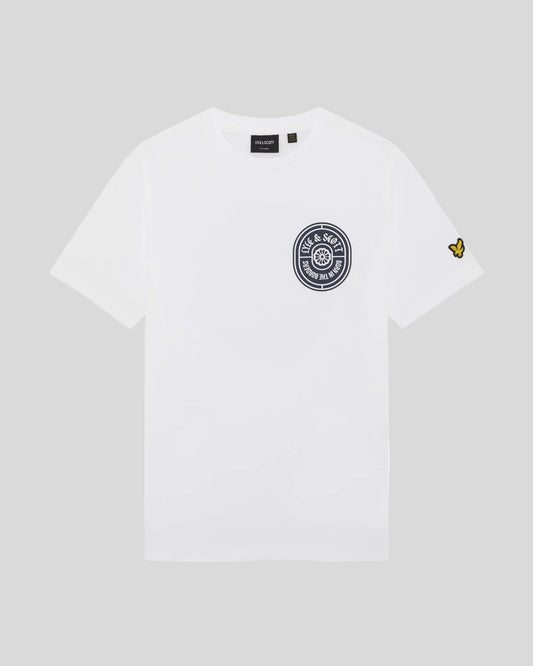 LYLE & SCOTT KIDS GRAPHIC BADGE COTTON T-SHIRT
