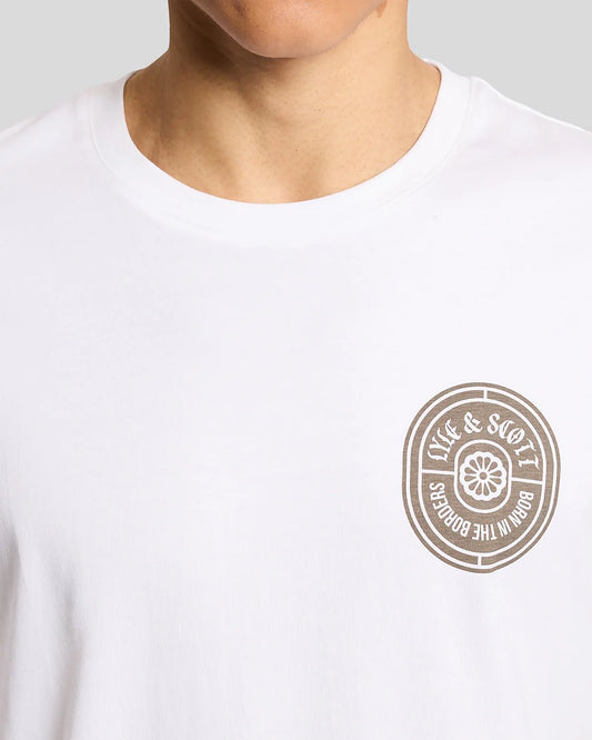 LYLE & SCOTT GRAPHIC BADGE COTTON T-SHIRT