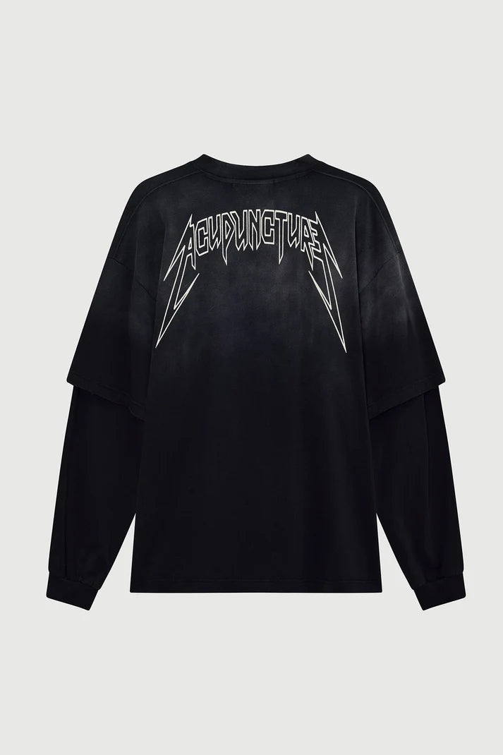 ACUPUNCTURE FASHION METAL OVERSIZED LS T SHIRT