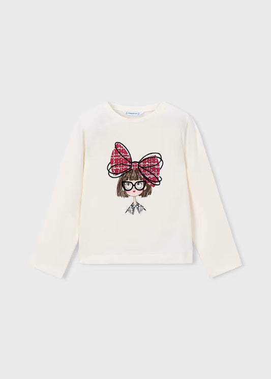 MAYORAL GIRLS LS AMPIGIE T SHIRT