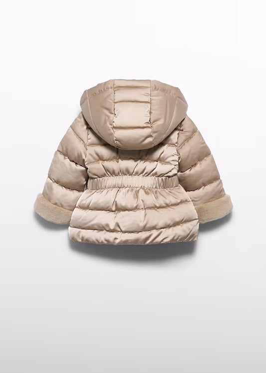 ABEL & LULA SATIN FUR POMBER JACKET