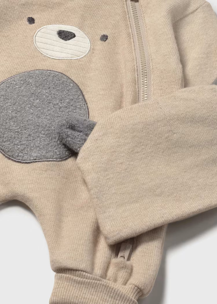 MAYORAL NEWBORN ANIMAL ROMBER BODYSUIT WITH HAT