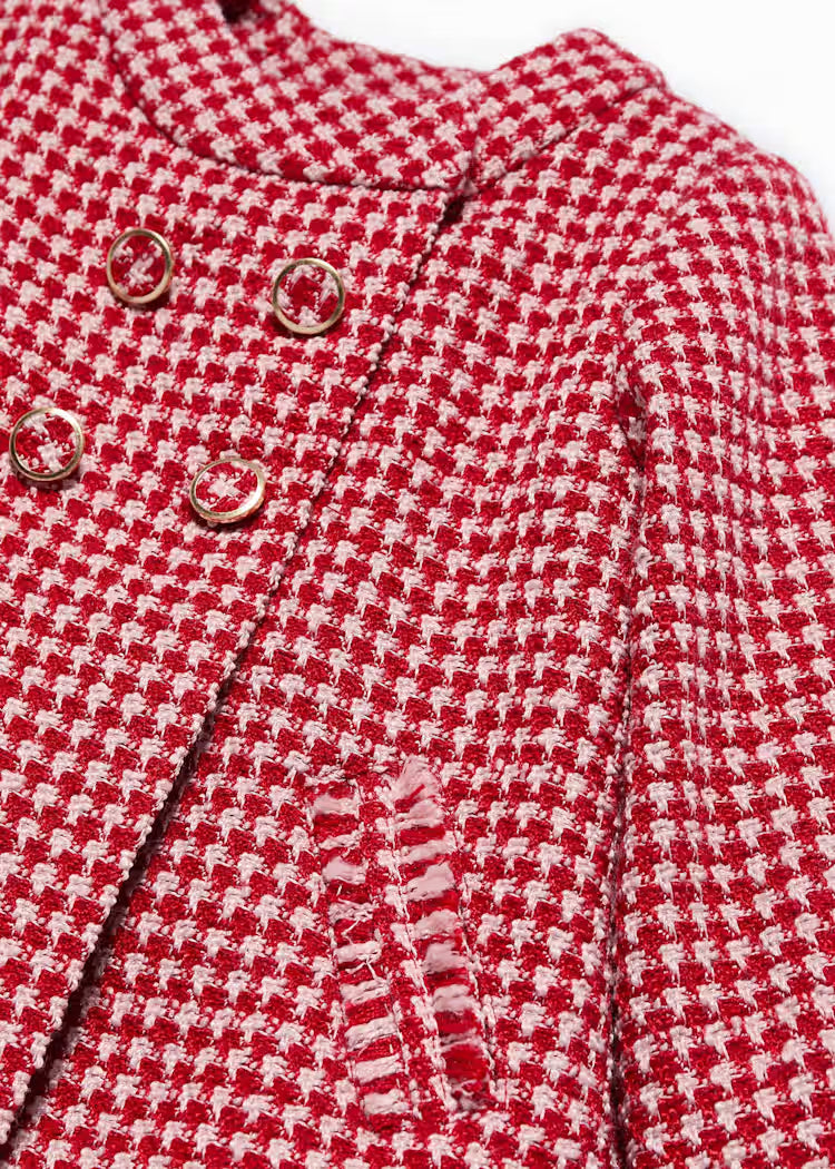 MAYORAL ABEL&LULA GIRL MINI GINGHAM PLAI COAT