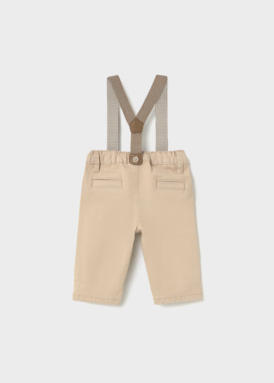 MAYORAL NEWBORN SUSPENDER PANTS