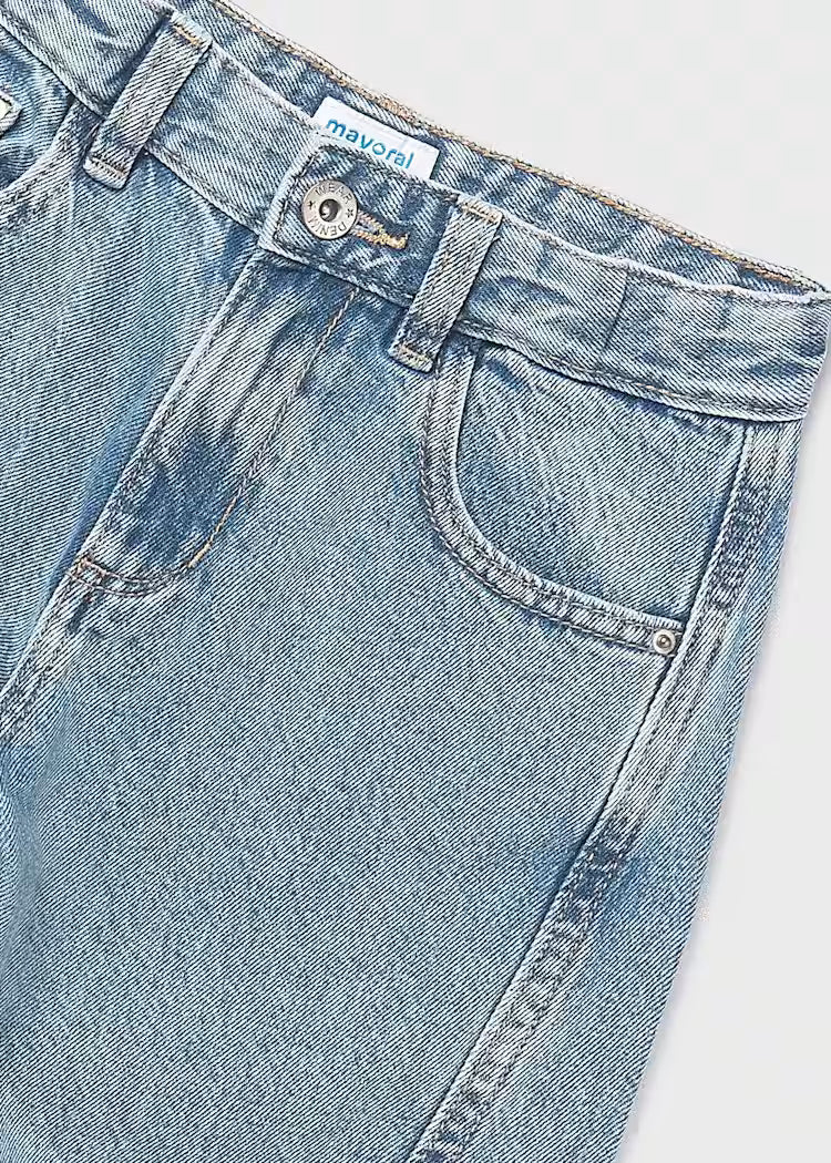 MAYORAL GIELA WIDE LEG DENIM PANTS