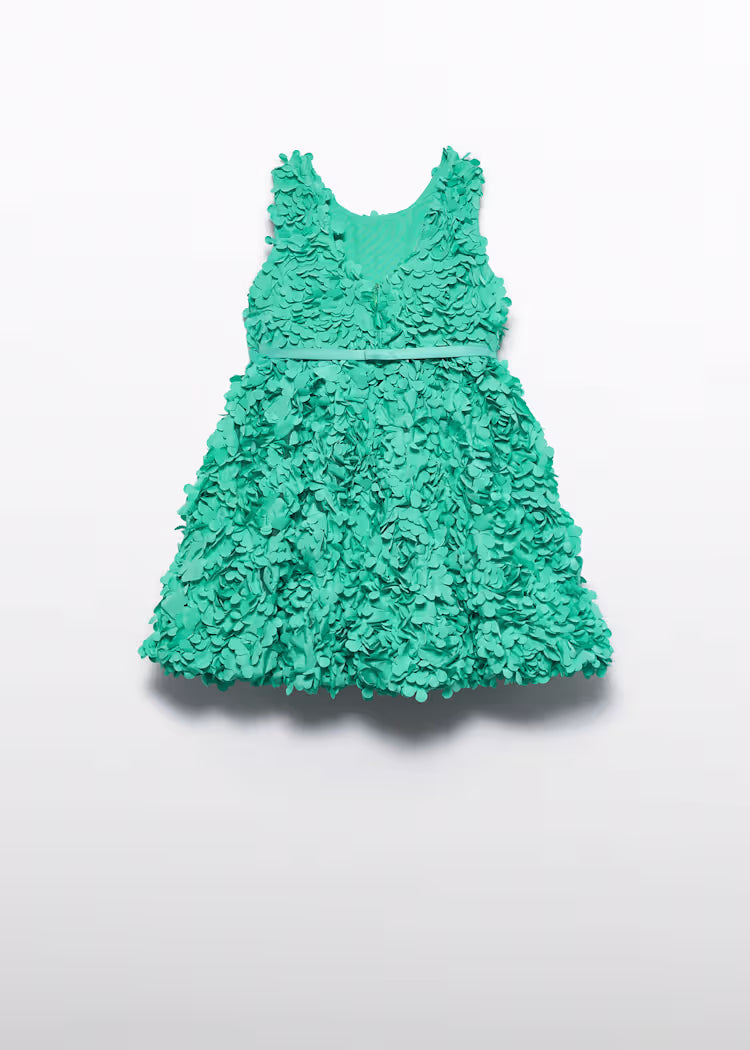 ABEL & LULA 3D PUFFED FLOWER DRESS