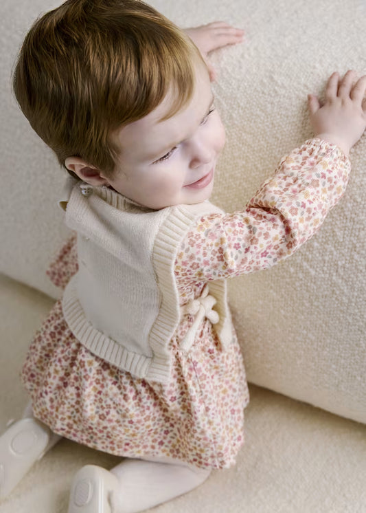 MAYORAL BABY GIRL KNITTED VEST DRESS