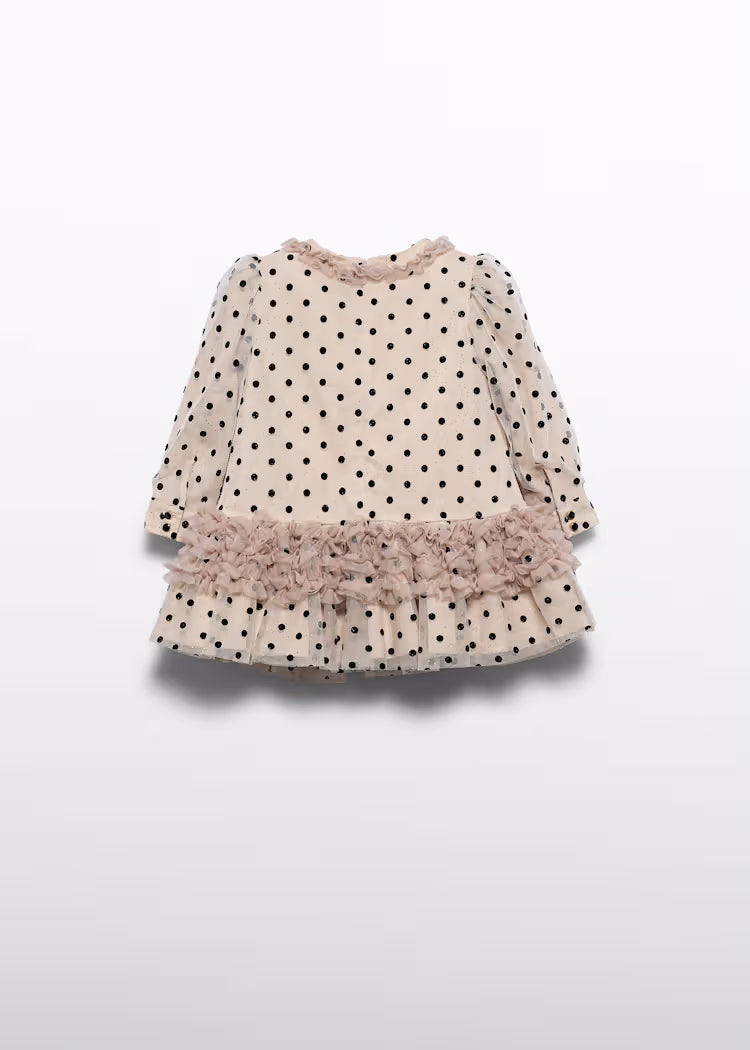ABEL & LULA GIRLS TULLE POLKA DOTS DRESS