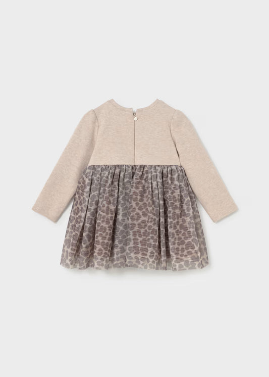 MAYORAL GIRLS KNIT TULLE DRESS