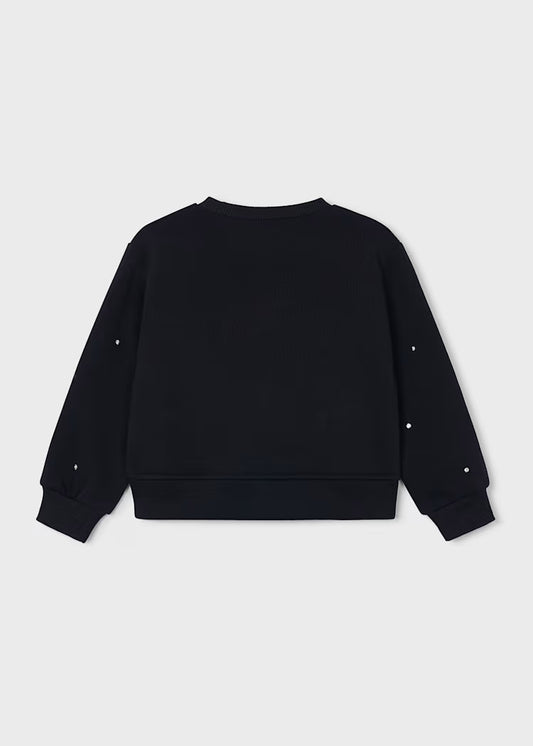MAYORAL GIRLS SWEATSHIRT WITH PEARLS