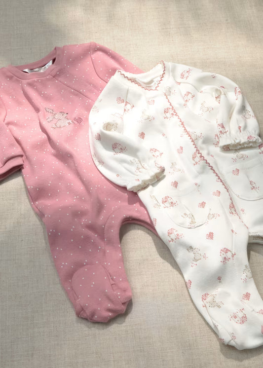 MAYORAL NEWBORN KIDS SET OF 2 BODYSUITS