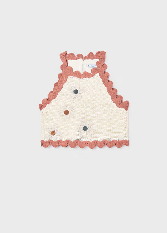 _MAYORAL KNITTED FLORAL TOP