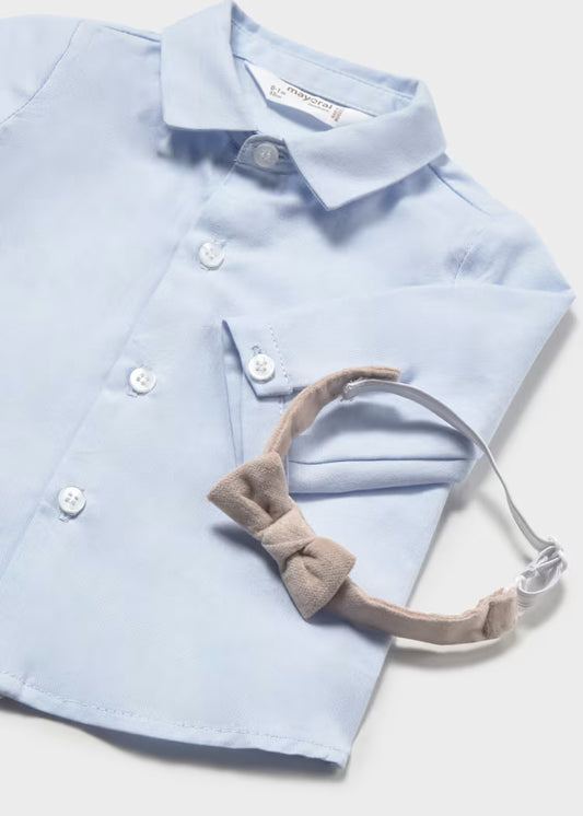 MAYORAL KIDS BASIC CORE SHIRT & BOWTIE