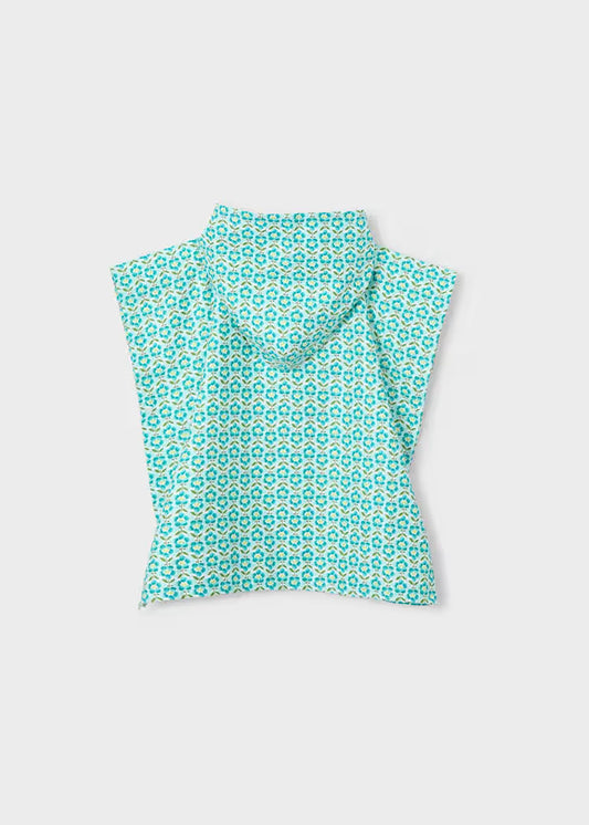 MAYORAL PRINTED BEACH TOWEL WITH HOOD