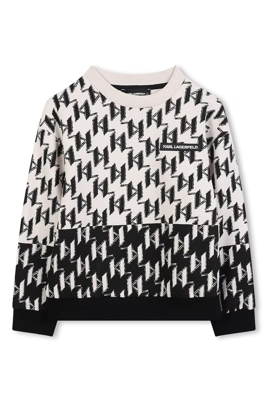 KARL LAGERFELD GRAPHIC PRINT SWEATSHIRT
