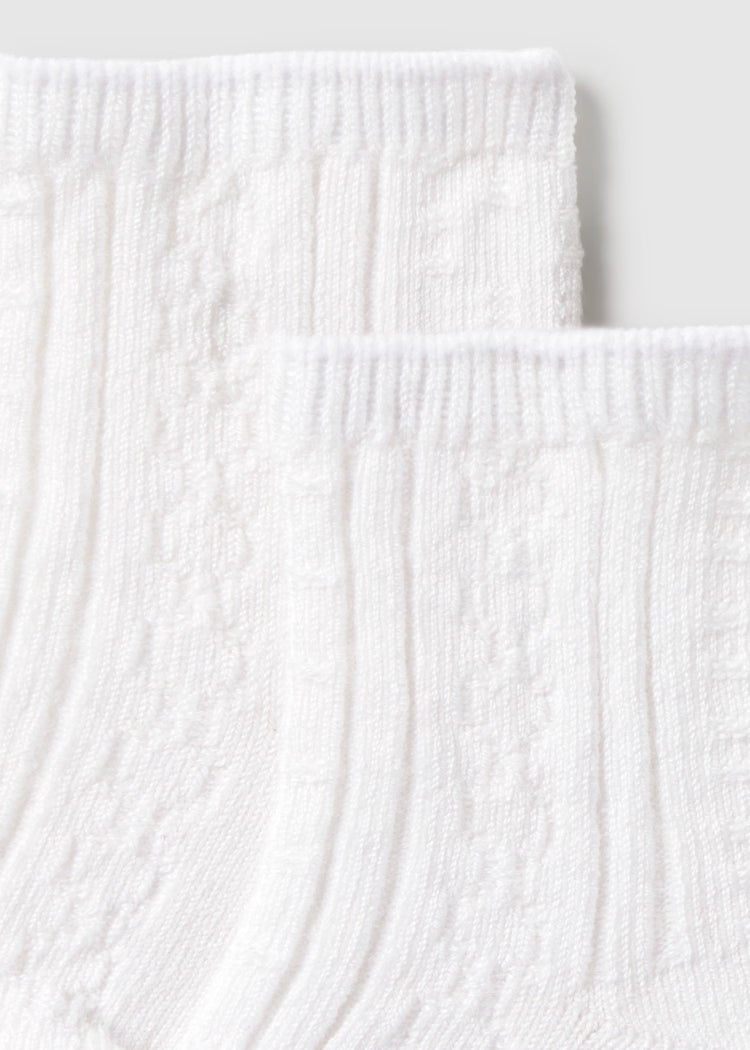 MAYORAL SET OF 2 DRESS SOCKS FOR NEWBORNS