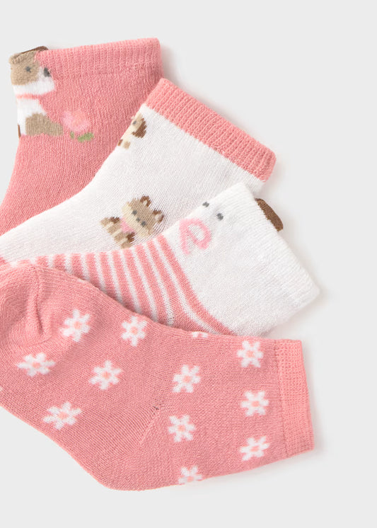 MAYORAL SET OF 4 NEWBORN SOCKS