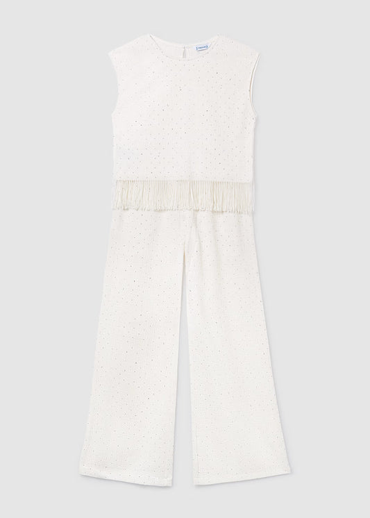 MAYORAL GIRLS LONG PANTS SET WITH STRASS