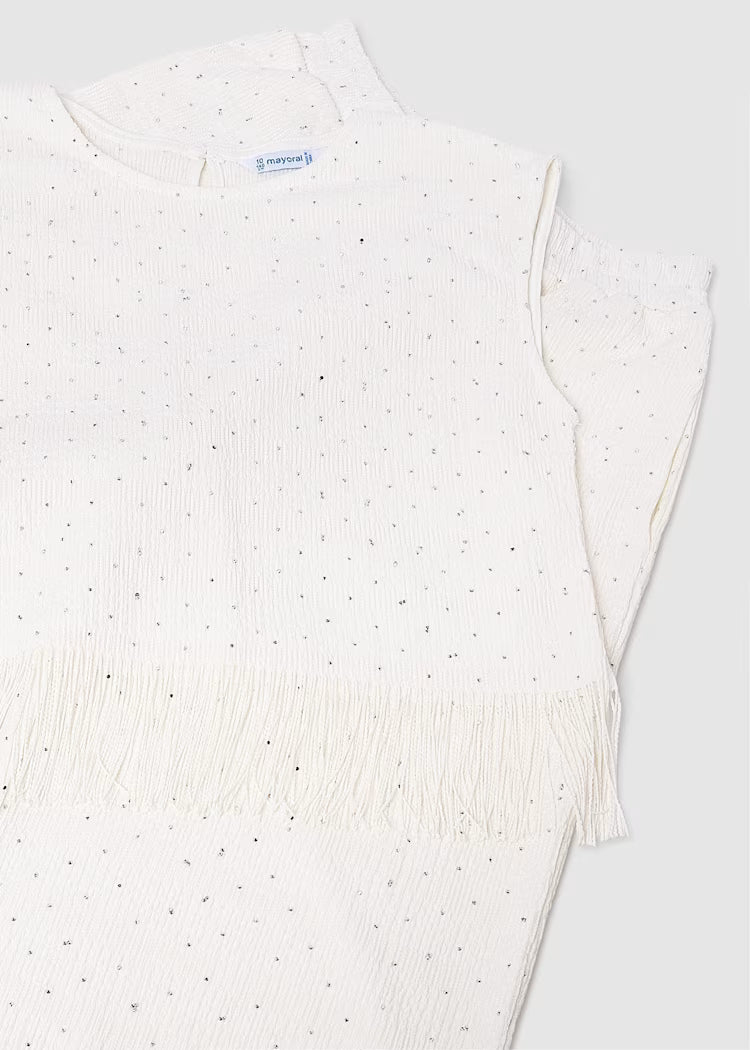 MAYORAL GIRLS LONG PANTS SET WITH STRASS