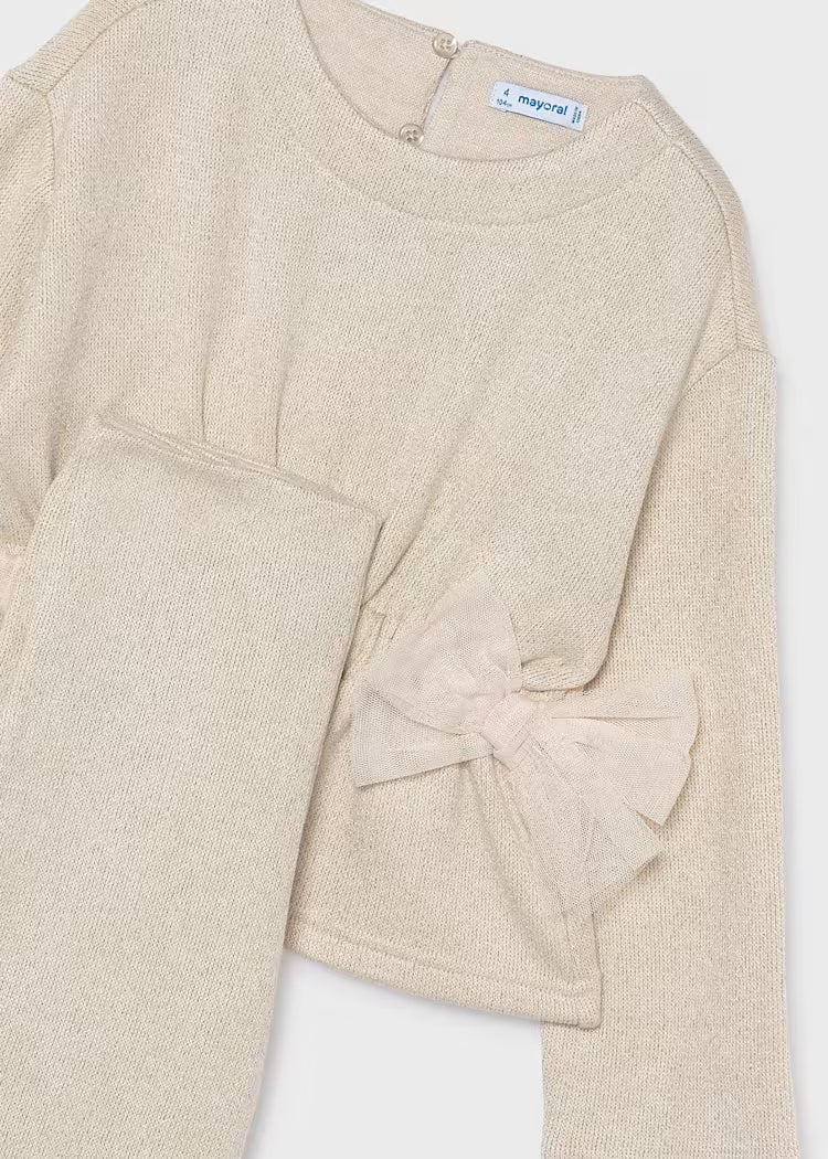 MAYORAL GIRLS SET KNITTED SWEATER & PANTS