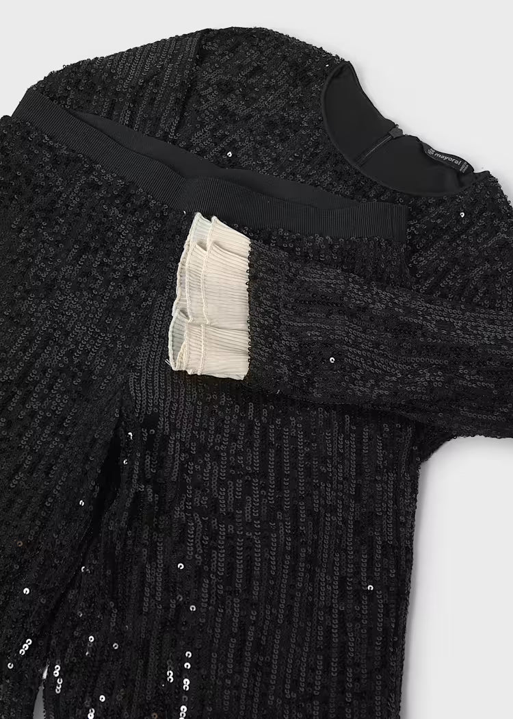 MAYORAL GIRLS ALLOVER SEQUINS SET SWEATER & PANTS