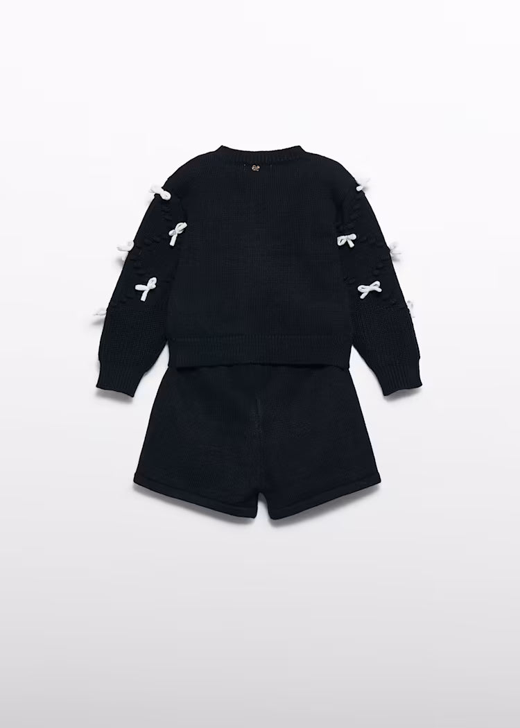 ABEL & LULA GIRLS SET SHORT WITH BOWS