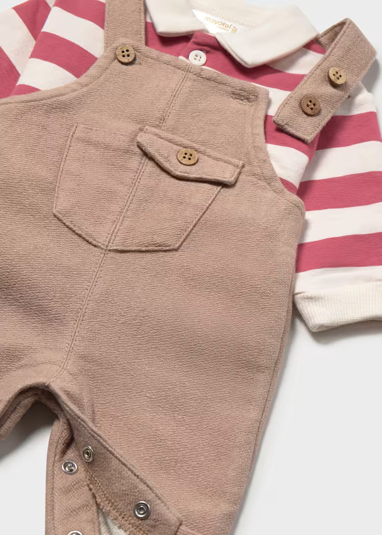 MAYORAL NEWBORN POLO T SHIRT ROMPER SET