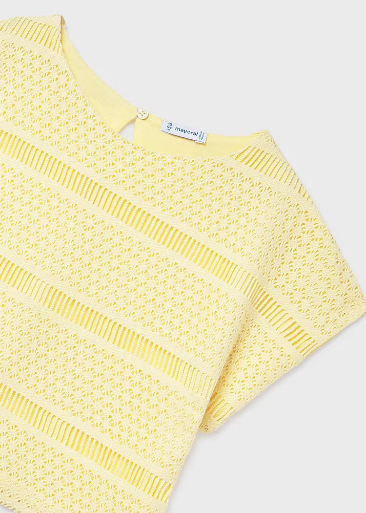 _MAYORAL CROCHET LOOK CROP TOP