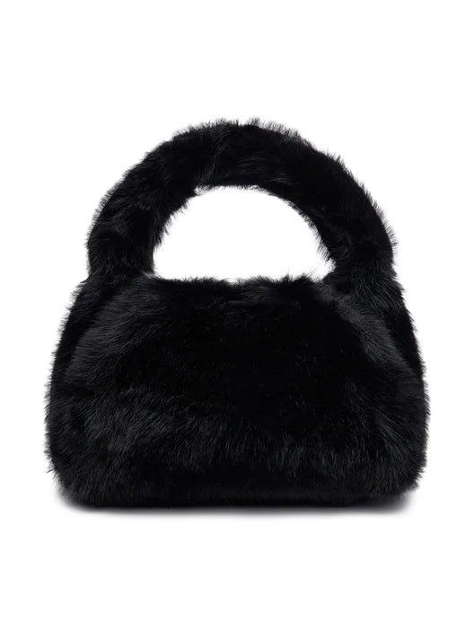 GUESS JEANS KIDS FAUX FUR HANDBAG