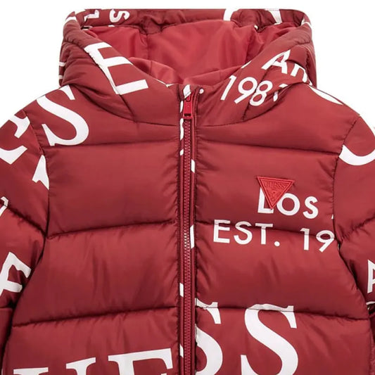 GUESS JEANS OVERSIZED HOODED PUFFER JACKET