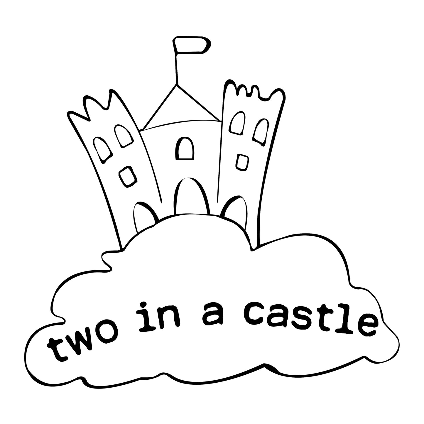 TWO IN A CASTLE CLOUD 9 BABY BOW SHIRT JUMPSUIT
