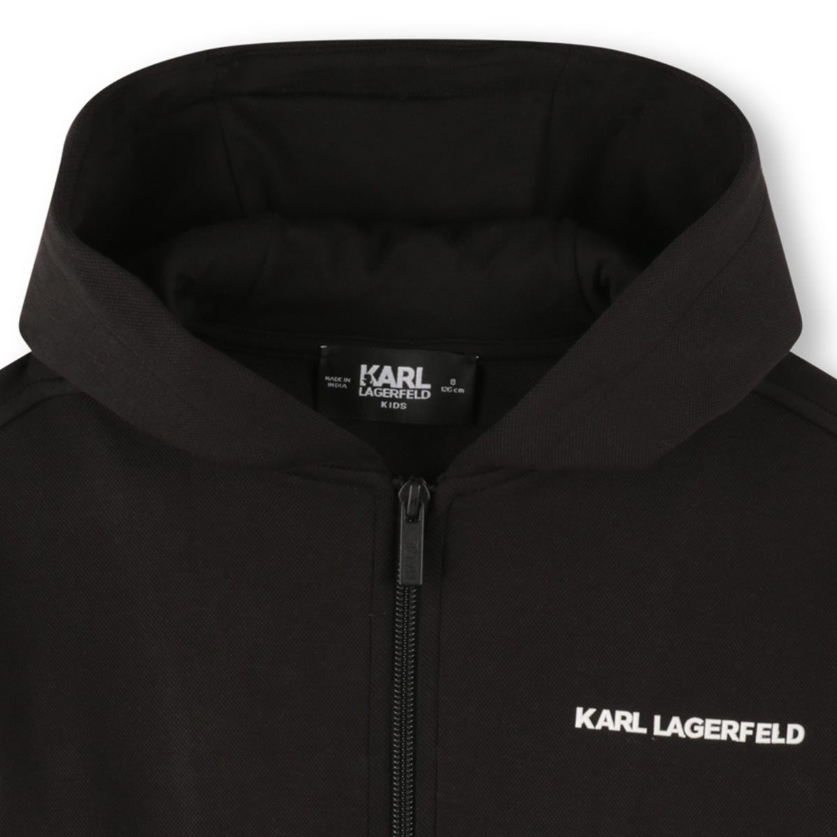 KARL LAGERFELD KIDS SIDE TAPE LOGO SWEATSHIRT