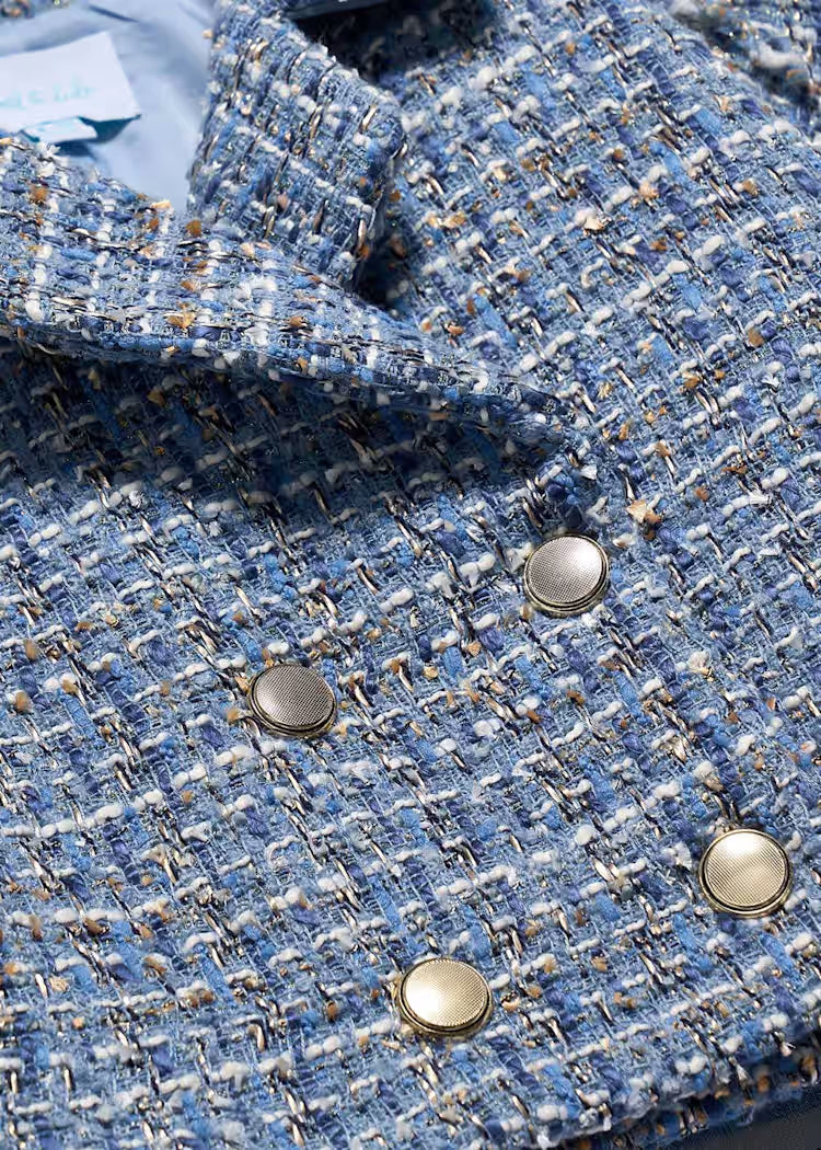 MAYORAL ABEL&LULA GIRLS CROSS-BREASTED TWEED CARDIGAN