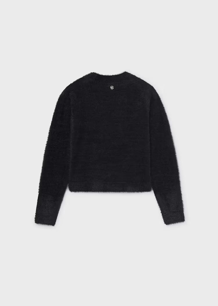 MAYORAL GIRL SHORT-FUR SWEATSHIRT
