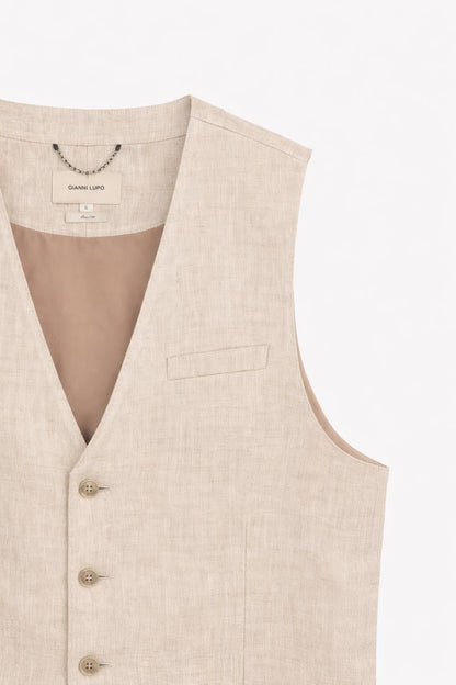 GIANNI LUPO LINEN SUIT VEST
