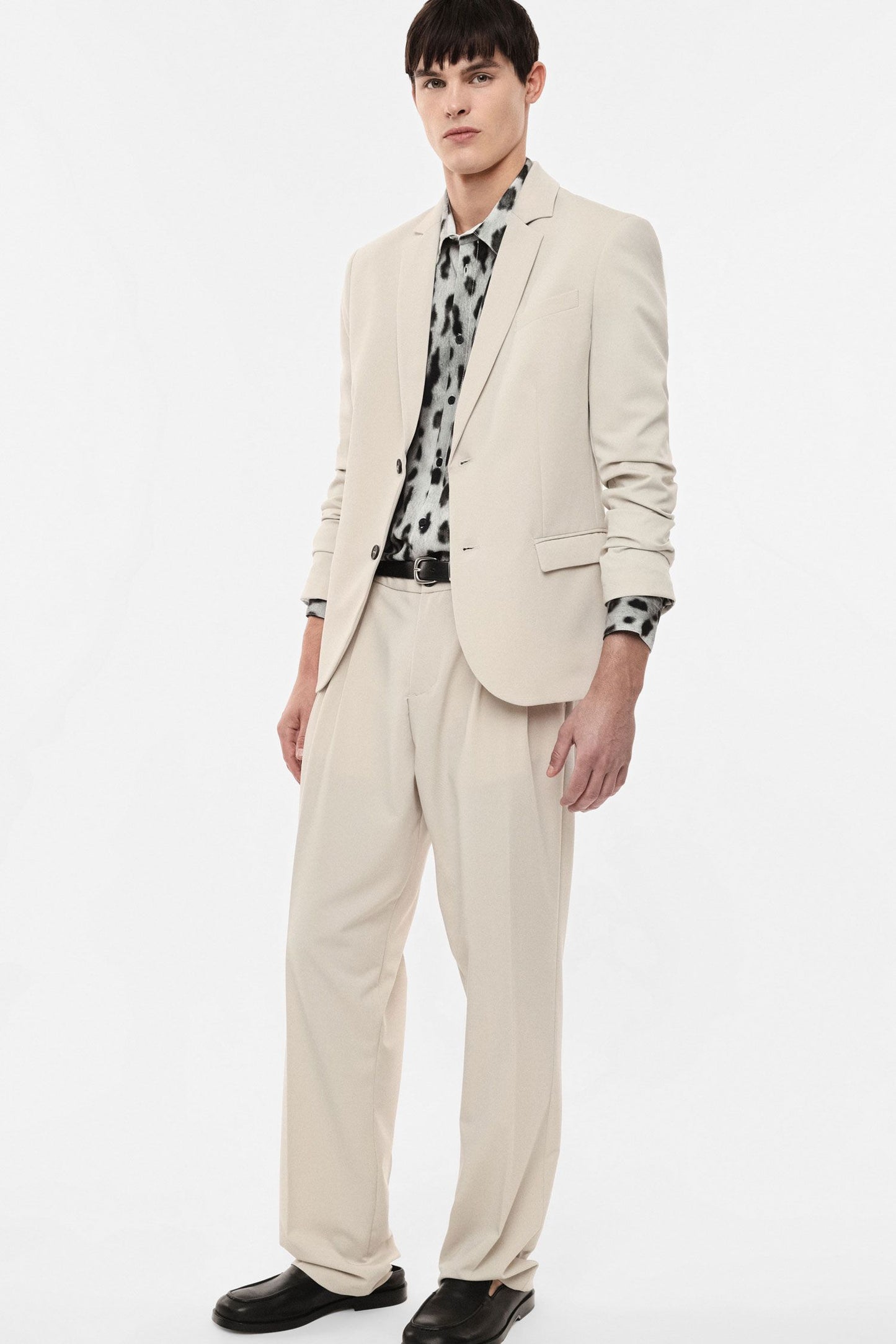IMPERIAL FASHION REGULAR-FIT TROUSERS WITH DARTS & BUTTON CLOSURE