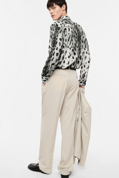 IMPERIAL FASHION REGULAR-FIT TROUSERS WITH DARTS & BUTTON CLOSURE