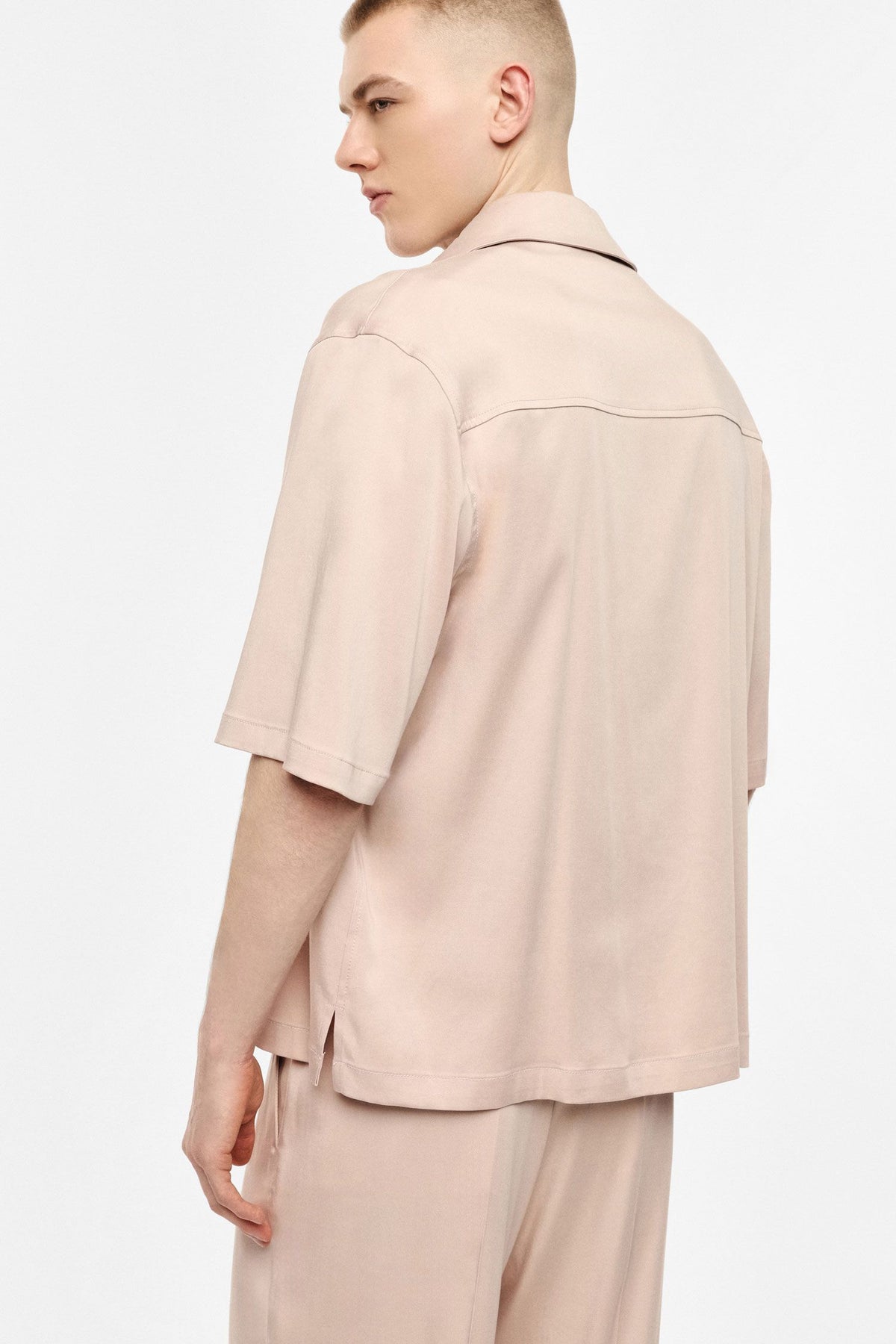 IMPERIAL FASHION OVERSIZED SHIRT WITH COVERED PLACKET