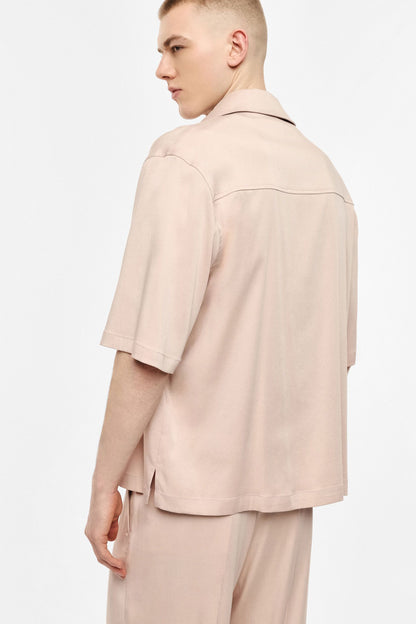 IMPERIAL FASHION OVERSIZED SHIRT WITH COVERED PLACKET